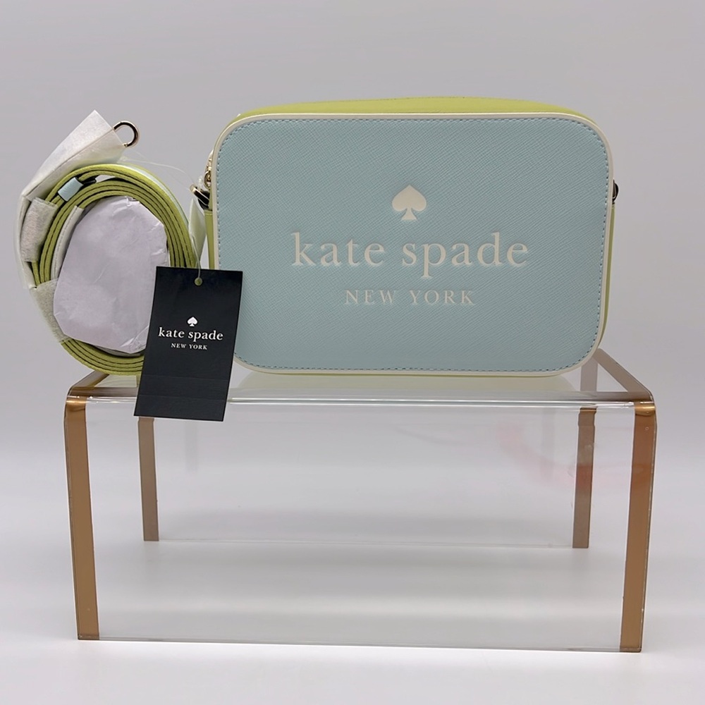 Kate Spade Oh Snap Colorblock Mini Camera Bag Blue Glow